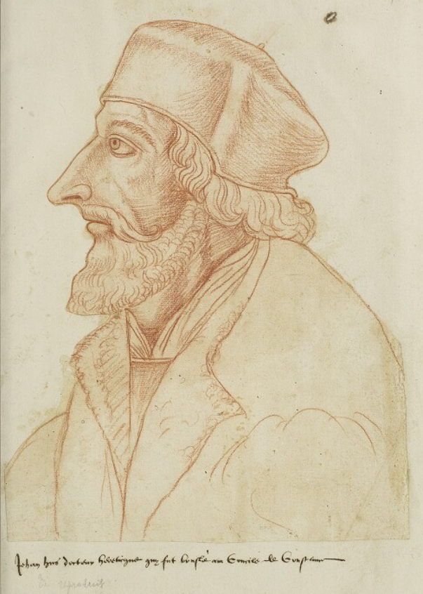 Jan Hus: spätere Darstellung von Jacques de Boucq, um 1570.