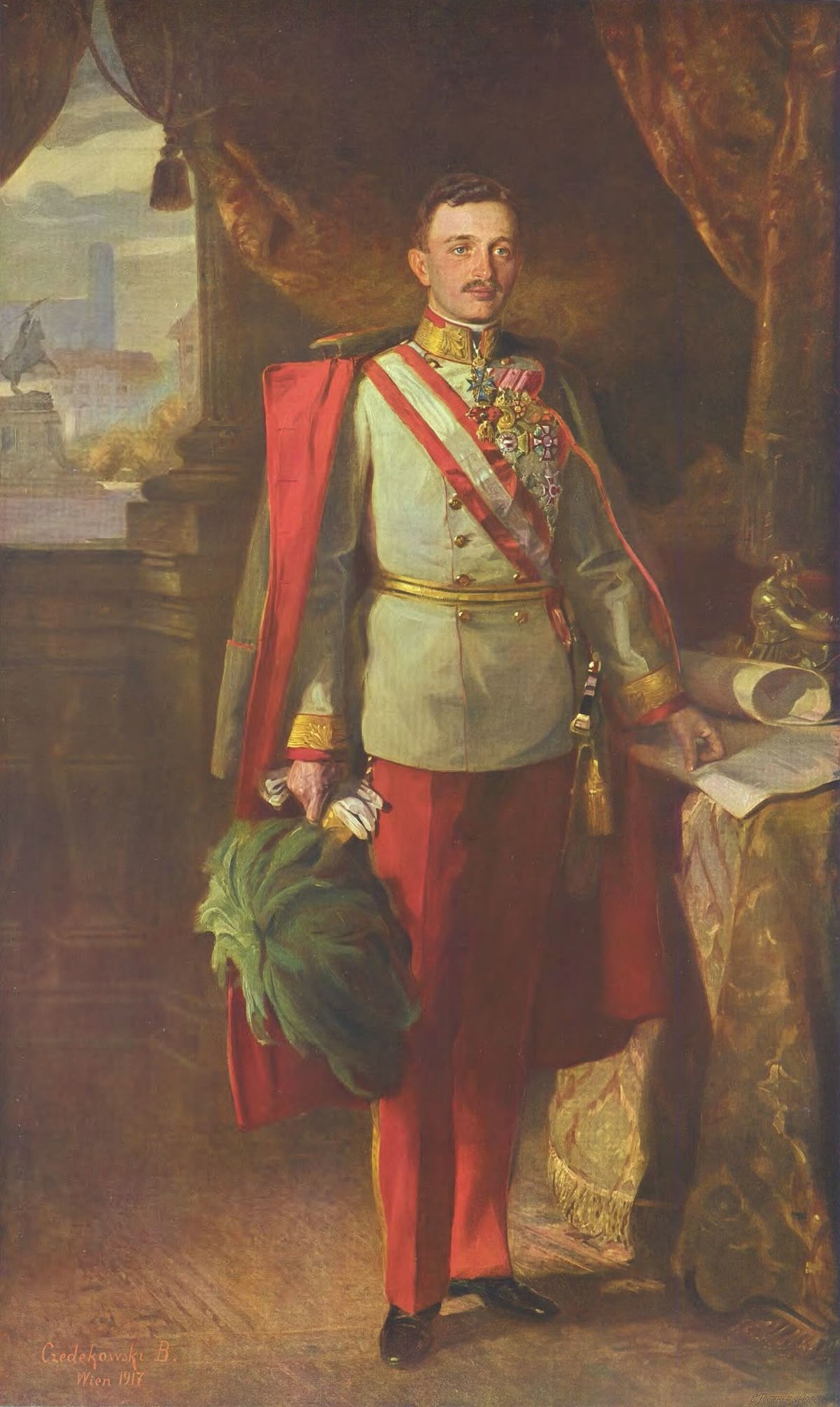 Kaiser Karl I., Porträt von John Quincy Adams, 1916.